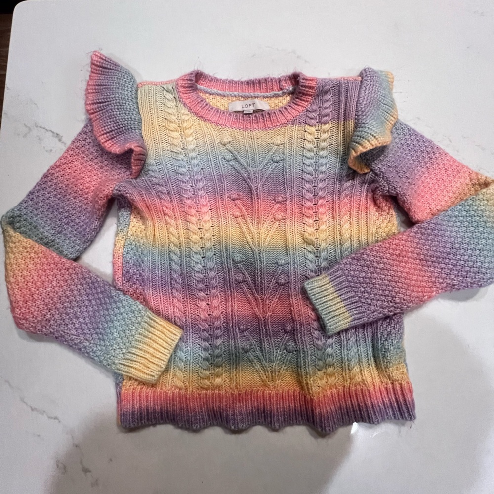 Pastel ombré loft sweater M